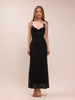 Noir Fleur Slip Dress