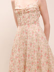 Blooming Corset Midi Dress