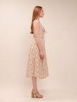 Blooming Corset Midi Dress