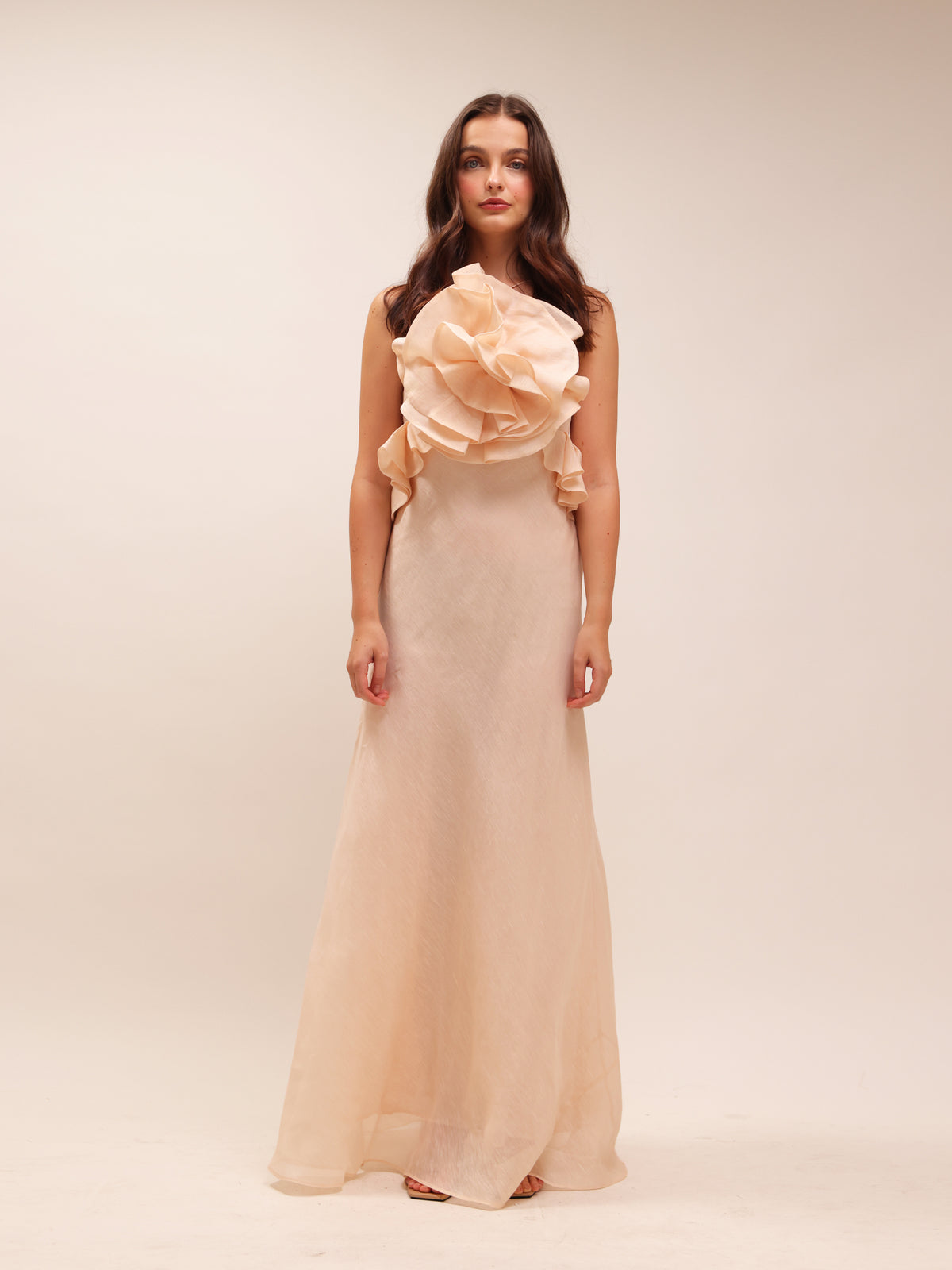 Crush Ruffle Halter Maxi Dress
