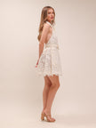 High Tide Tuxedo Mini Dress Ivory