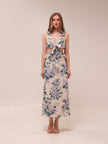 Cassia Ruffle Midi Dress