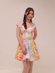 Postcard Spliced Mini Dress