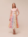 Postcard Spliced Midi Dress