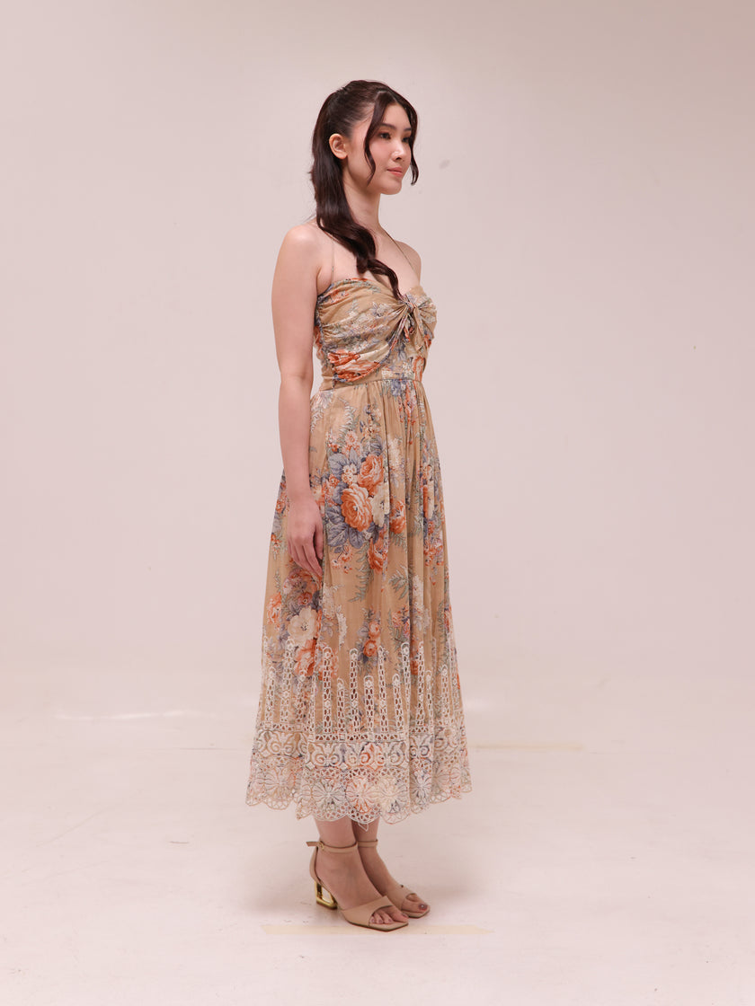 Anais Antique Tie Dress