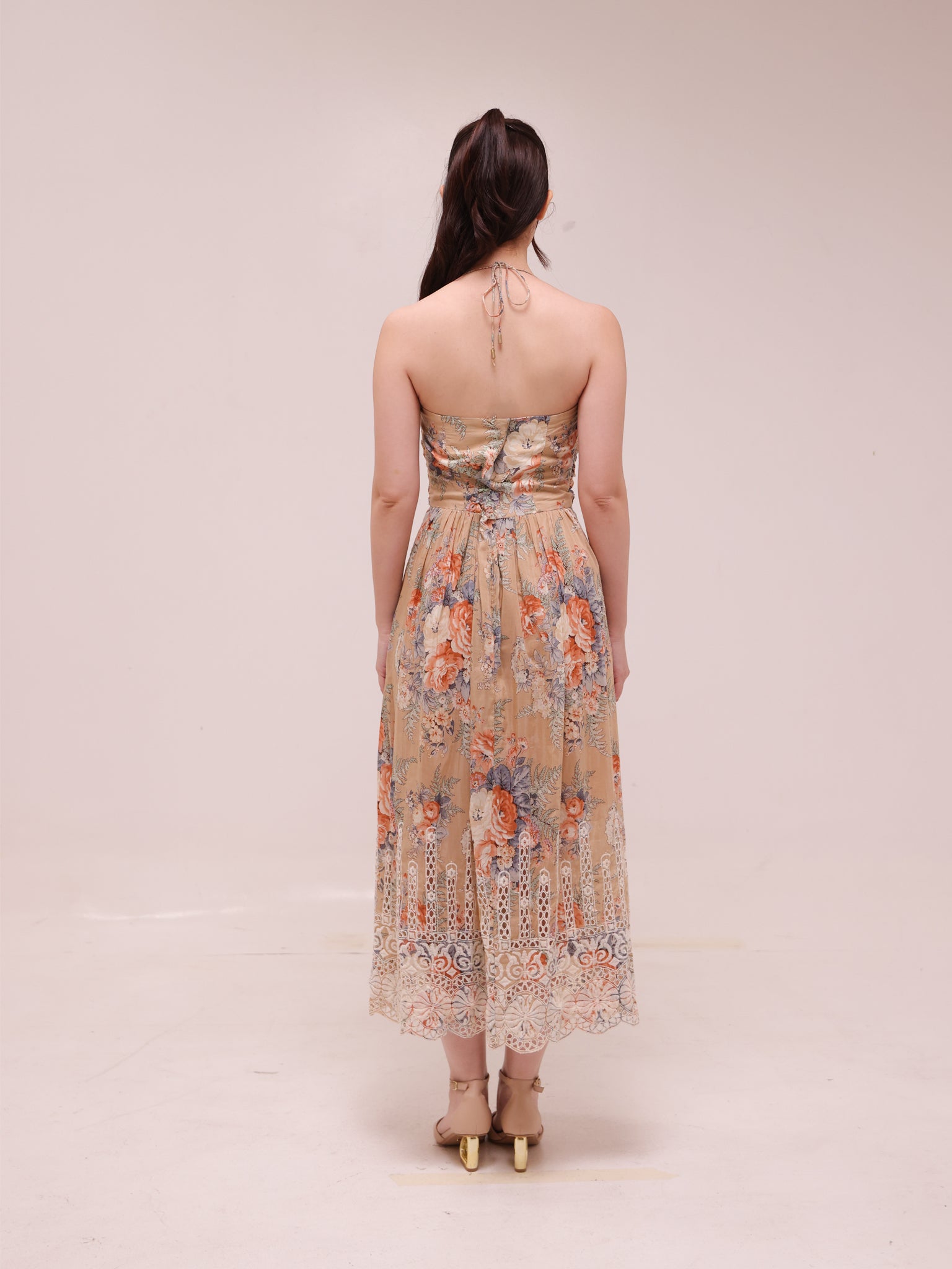 Anais Antique Tie Dress