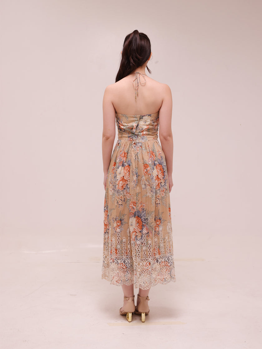 Anais Antique Tie Dress