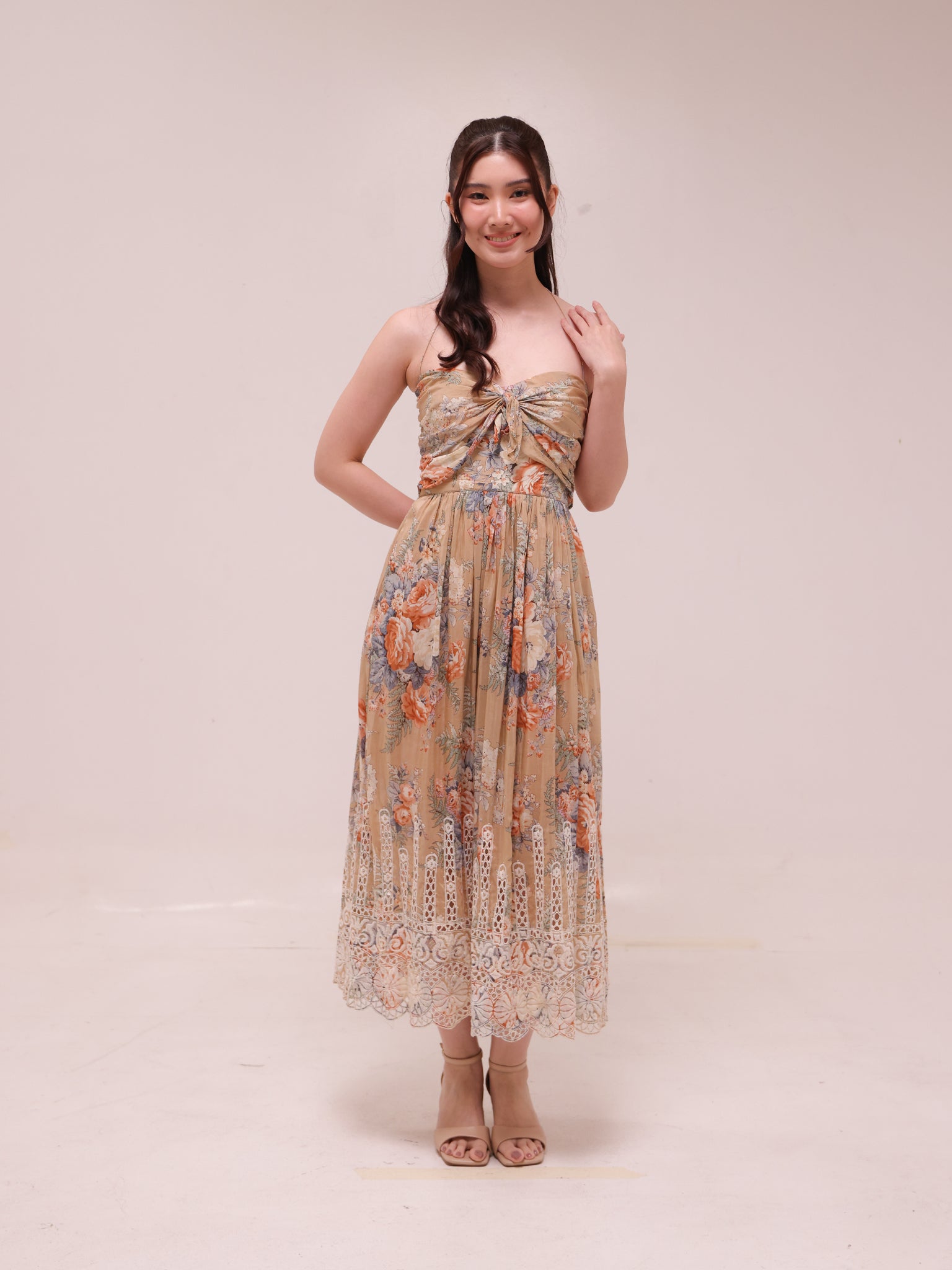 Anais Antique Tie Dress