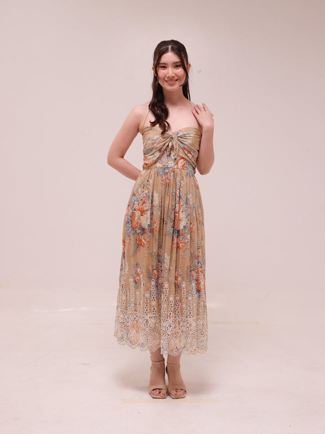 Anais Antique Tie Dress