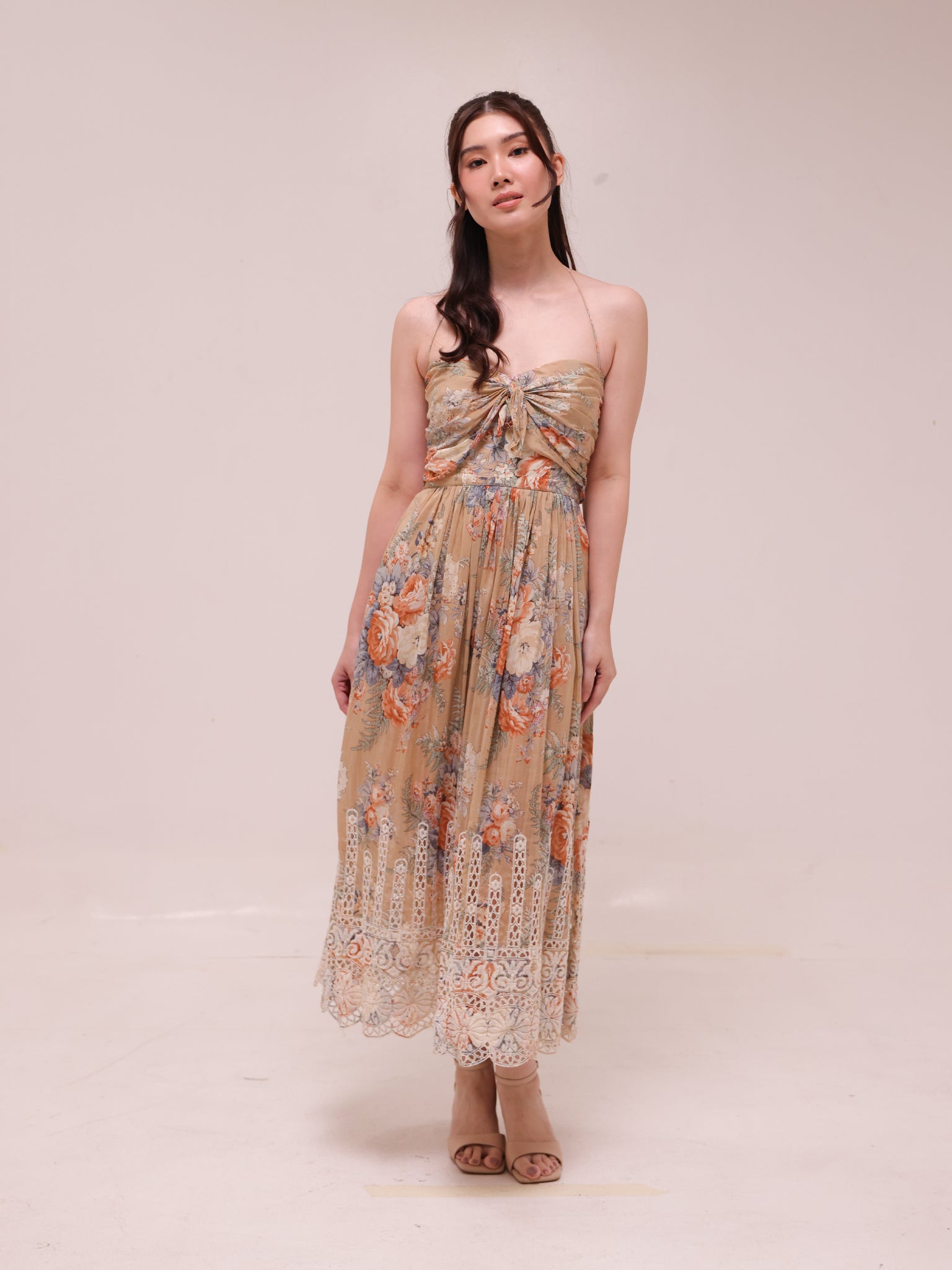 Anais Antique Tie Dress
