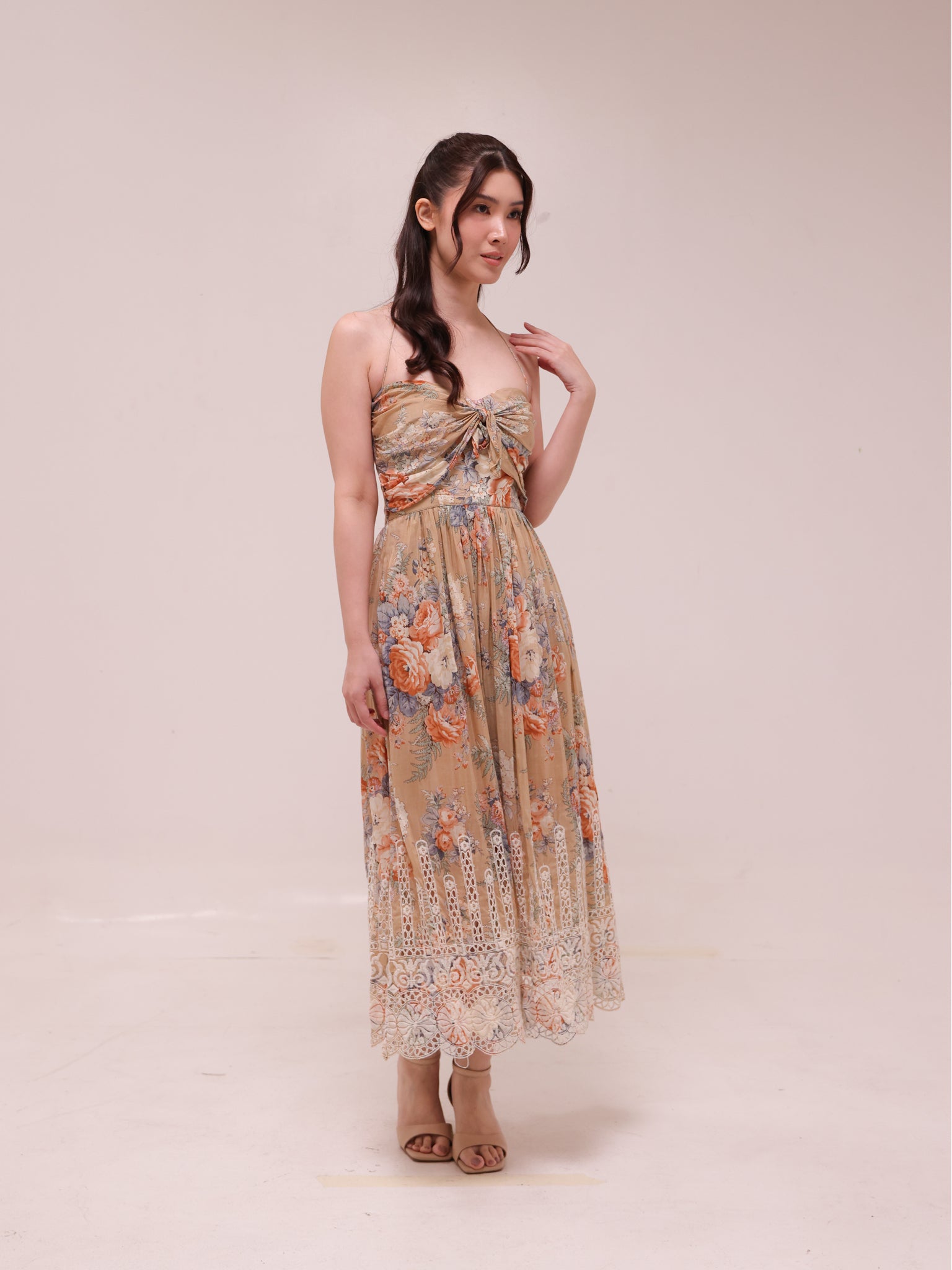 Anais Antique Tie Dress