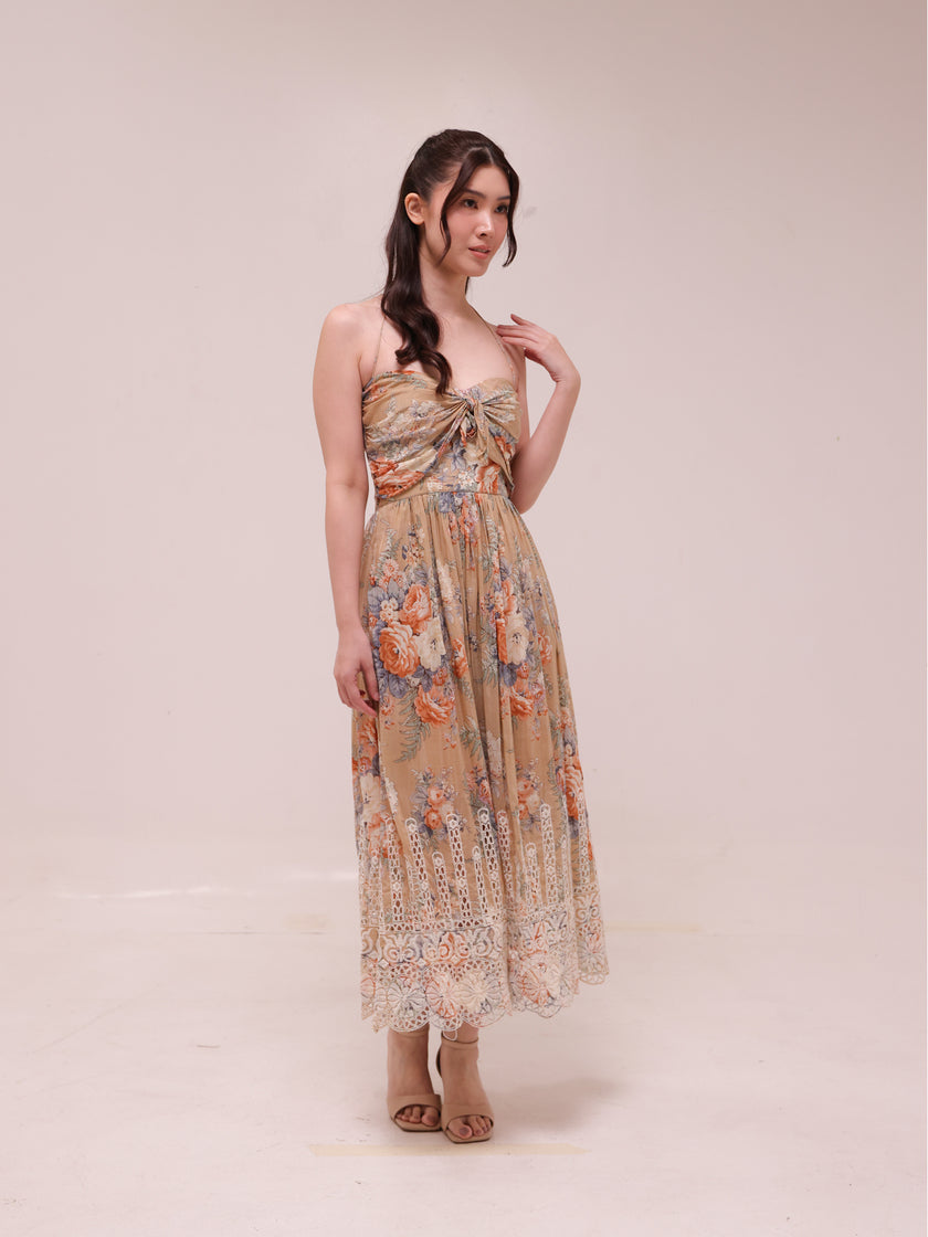 Anais Antique Tie Dress