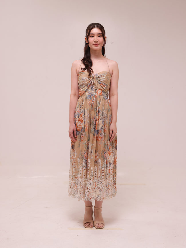 Anais Antique Tie Dress
