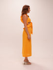 Aliane Ruffle Midi Dress