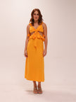 Aliane Ruffle Midi Dress