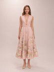 Waverly Plunge Midi Dress