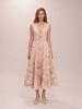 Waverly Plunge Midi Dress