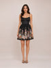 Natura Ruched Mini Dress in Black