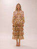 Lyre Tiered Billow Midi Dress