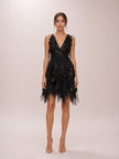 Rhythmic Fluted Mini Dress