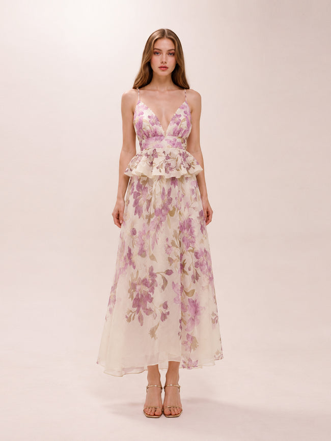 Dawning Ruffle Slip Dress
