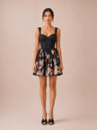 Crush Picnic Mini Dress in Black
