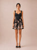 Crush Picnic Mini Dress in Black