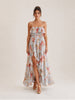 Roselight Frill Maxi Dress