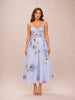 Hypnotic Picnic Midi Dress in Lilac Poppy