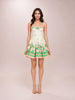 High Tide Eyelet Mini Dress Green