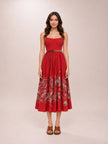 Red Rhiannon Corset Midi
