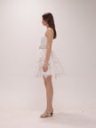 High Tide Embroidered Corset Mini Dress