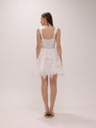 High Tide Embroidered Corset Mini Dress