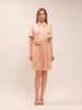 Pop Floral Pleated Mini Dress