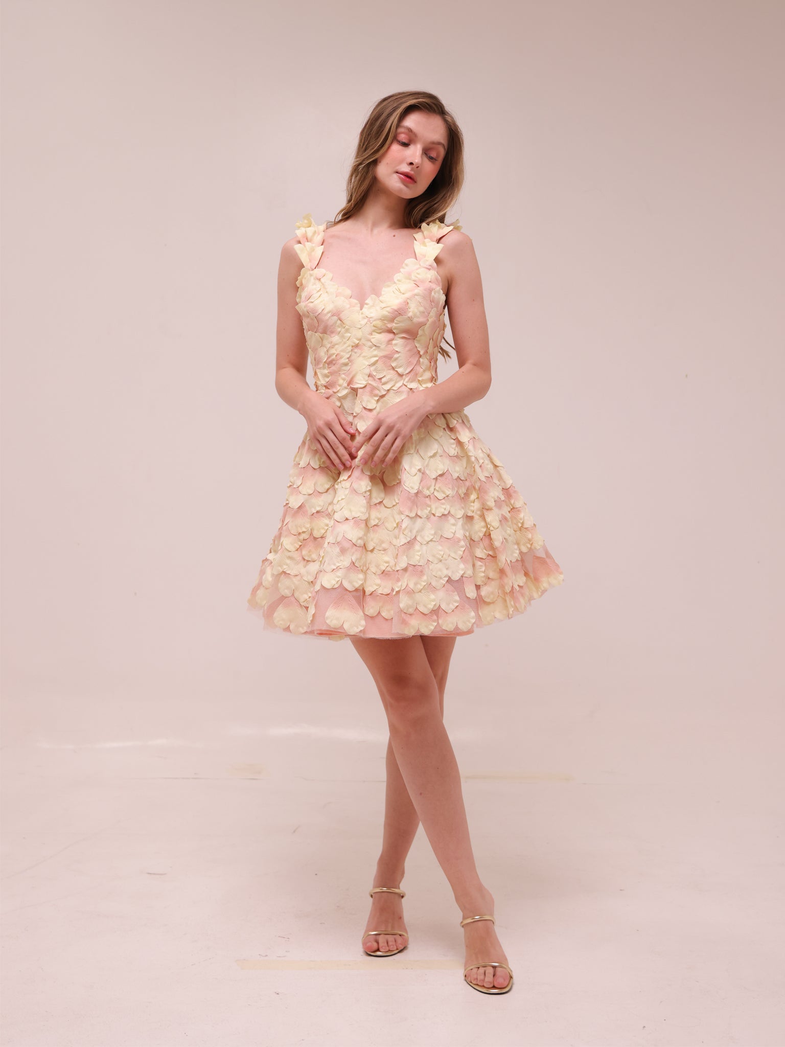 Prima Petal Mini Dress Blush