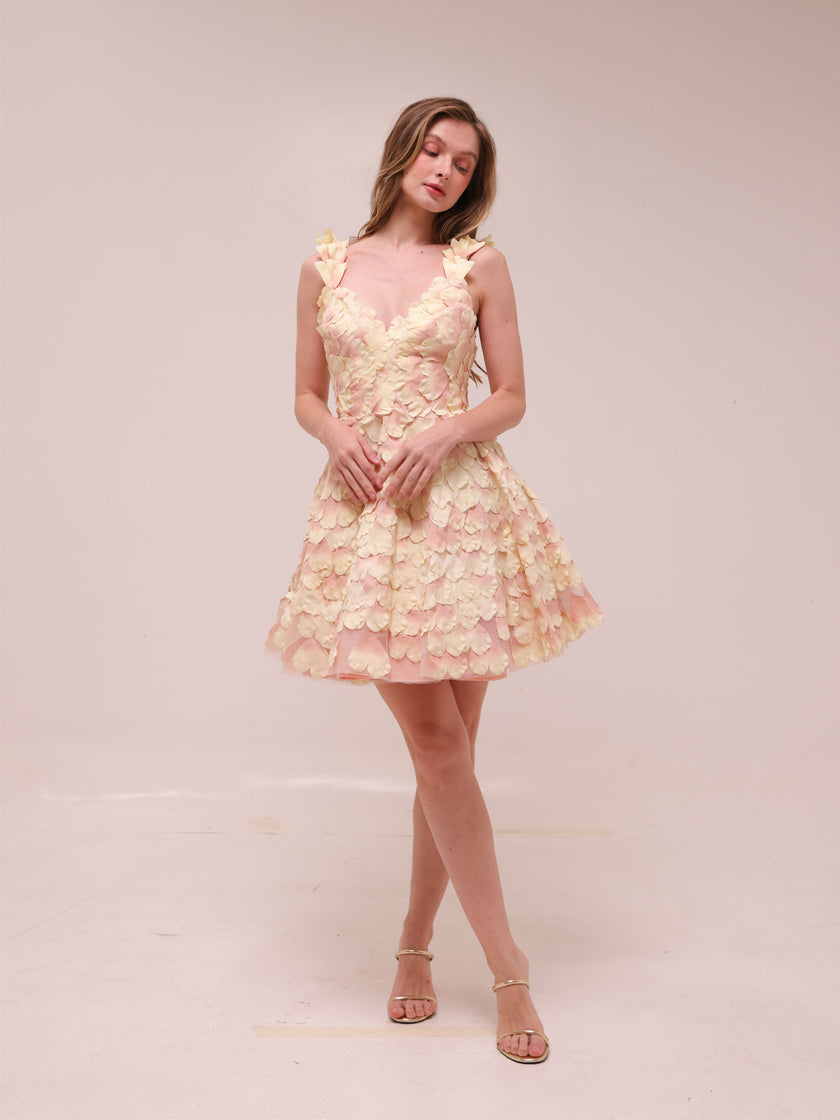 Prima Petal Mini Dress Blush