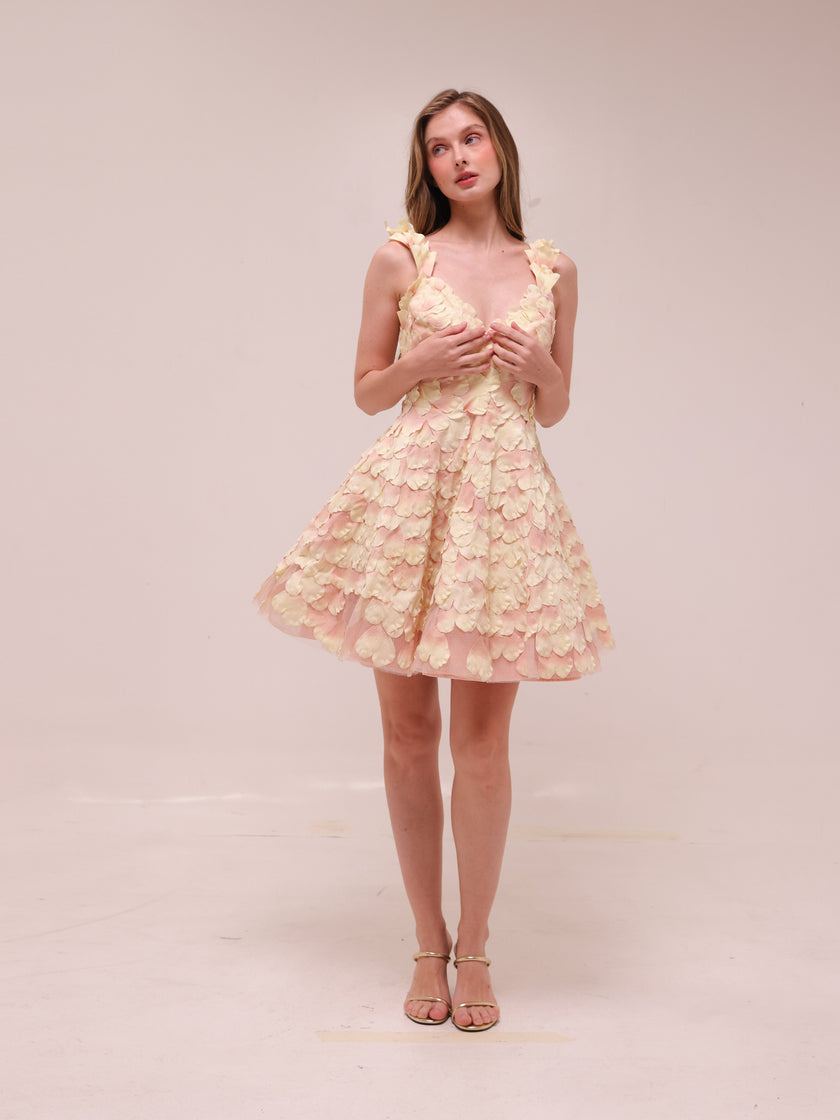 Prima Petal Mini Dress Blush