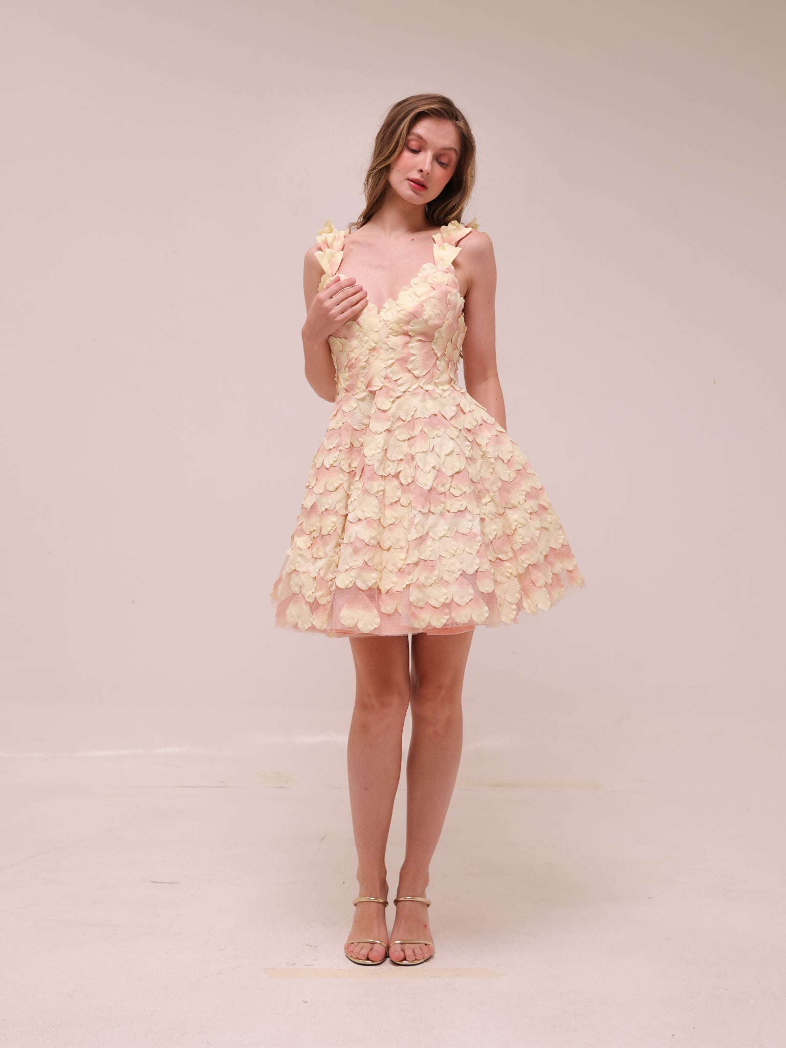 Prima Petal Mini Dress Blush