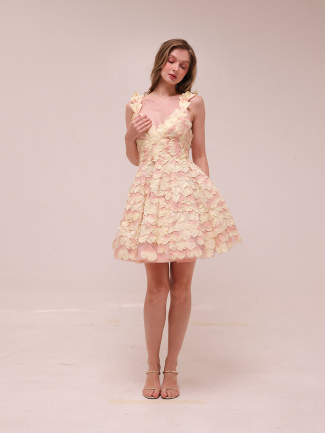 Prima Petal Mini Dress Blush