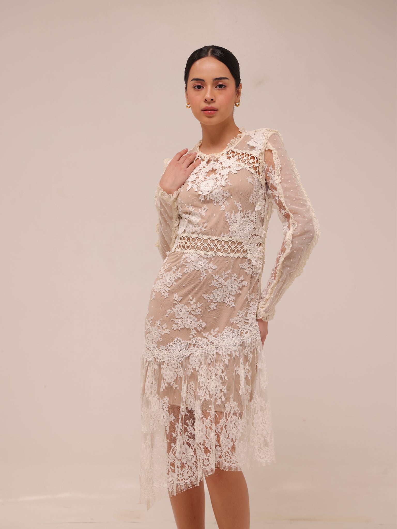 Heirloom Lace Midi Dress