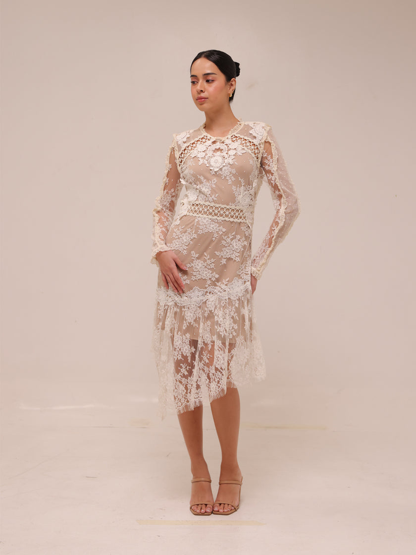 Heirloom Lace Midi Dress