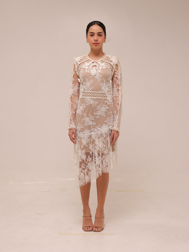 Heirloom Lace Midi Dress