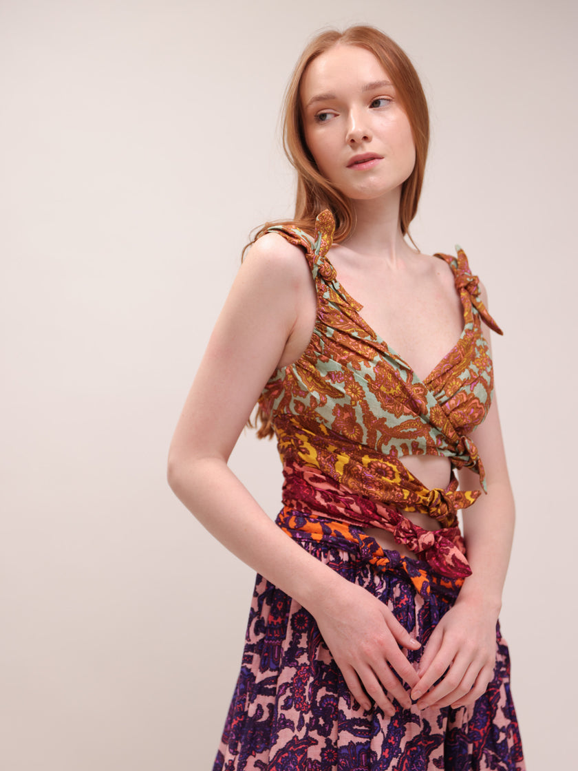 Tiggy Bow Midi Dress