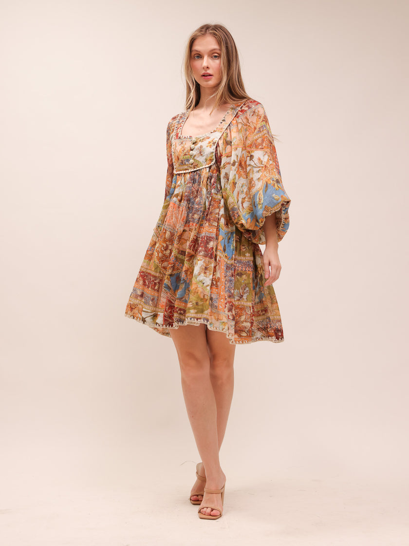Ramie Mini Dress