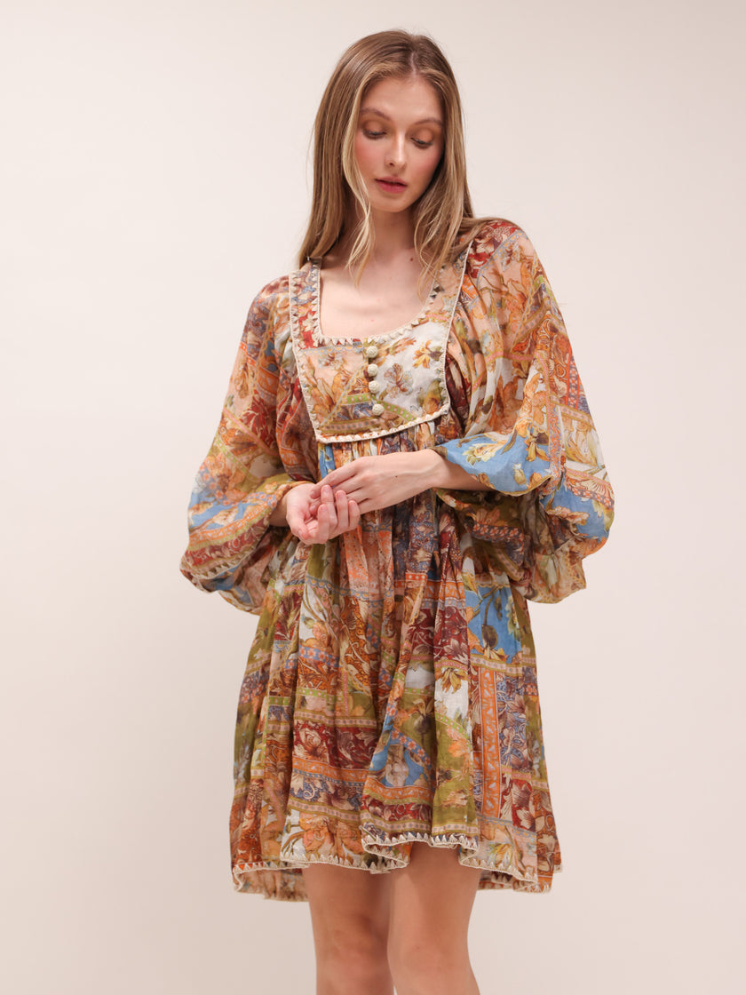 Ramie Mini Dress
