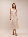 Luminosity Patch Lace Dress