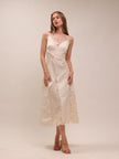 Luminosity Patch Lace Dress