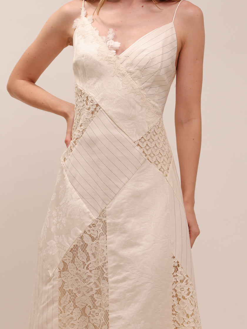 Luminosity Patch Lace Dress