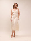 Luminosity Patch Lace Dress