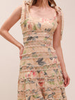 Kirra Embroidered Mini Dress Vintage Floral Print